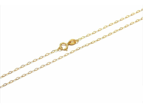 Corrente Feminina Americana Em Ouro 18k 40cm Cor Amarelo