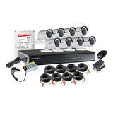 Kit Profesional Hikvision 8 Camaras Hd Dvr 16ch Dd 2tb