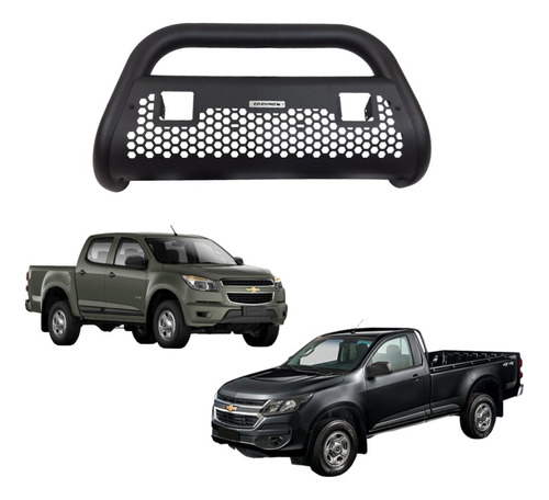 Defensa Rc2 Lr2 Chevrolet S10 2016-2017 Negro Texturizado