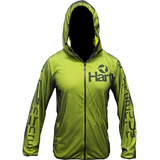 Id173 Buzos Campera Green Runnig Hartl Fit Tramada