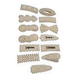 13 Pcs Cucas Broches Cabello Perlas Accesorio Set Moda