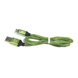 Cable Usb A V8 Tipo Agujeta 10123 Color Verde Reforzado