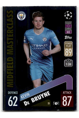 Topps Match Attax Uefa Champions League 23 Kevin De Bruyne M