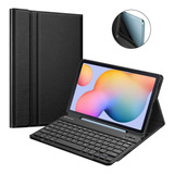 Funda Con Teclado Para Galaxy Tab S6 Lite 10.4 Fintie Negro