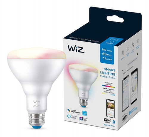 Bombilla Inteligente Wiz Connected Color 60 W Br30 Smart Bbn