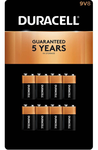 Duracell 9v Alkaline Batteries 8 Count