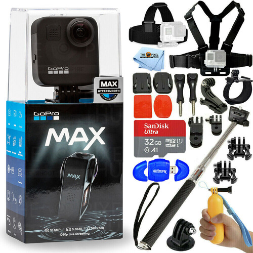 Cámara Deportiva Gopro Max Resistente Al Agua Con Set De