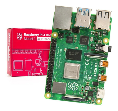 Raspberry Pi 4 Model B 4gb Element14 Uk Placa Sbc Original