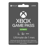 Tarjeta Xbox Game Pass Microsoft 1 Mes Colombia