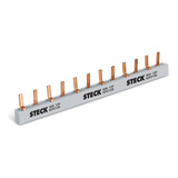 Puente Peine Bipolar Steck P/ Termica 16 Polos 28cm 2x8