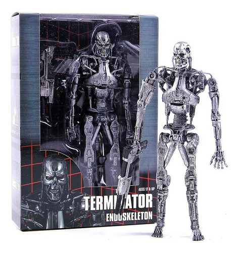 Neca Boneco Exterminador Do Futuro T-800 Endoesqueleto 