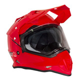 Casco Tipo Cross Enduro Rzr Razer Atv Con Mica Y Lentes Sol