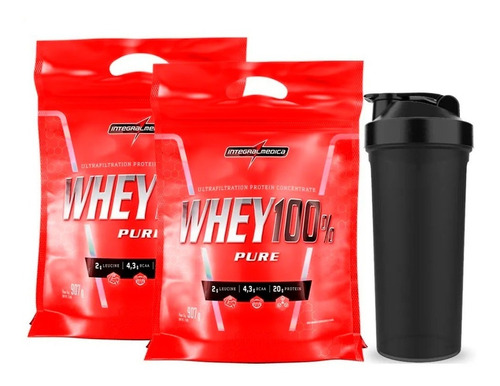 Combo  2x Whey 100% Pure - 907g Cada - Integral Medica