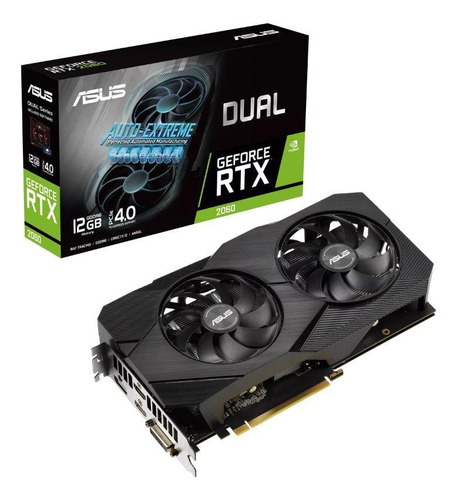 Placa De Vídeo Asus Dual Nvidia Rtx 2060 - 12gb, 192bits, Oc