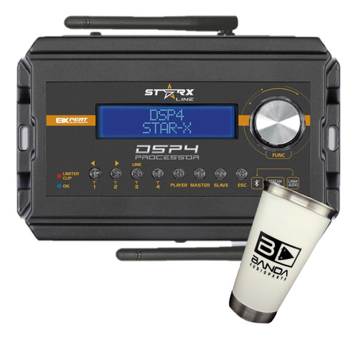 Processador Expert Dsp4 Starx Bluetooth 80 Metros Player Nv