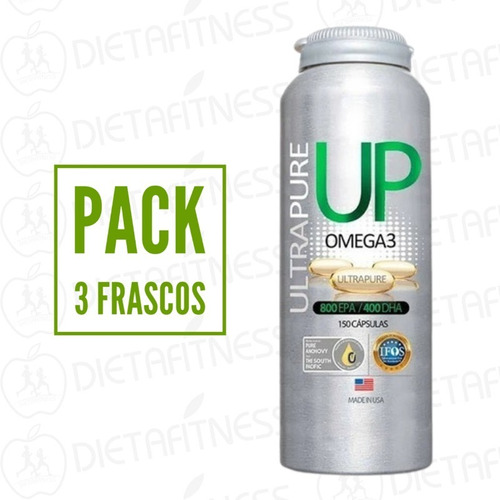 Omega 3 Up Pack 3 Frascos 150 Cap Newscience Dietafitness