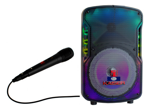 Bocina Bluetooth 8puLG Kaiser Ksw-1009 6200w Rgb Fm Microfon