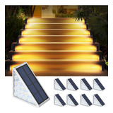 Luces Solares Led Impermeables Para Escaleras, Luces De Esca