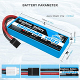 Yowoo 3s Lipo Batería 5000mah 11.1v 100c Batería De Grafeno 