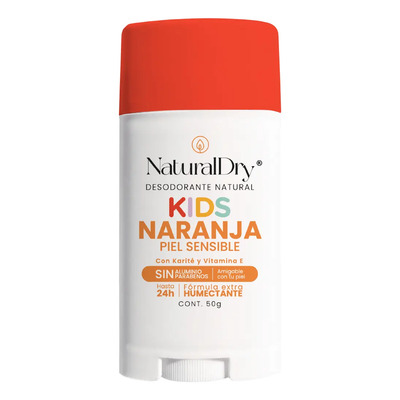 1 Desodorante Barra Niños Natural Sin Bicarbonato - Naranja | MercadoLibre