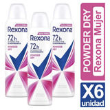 Desodorante Rexona Powder Dry Pack X6 Unid