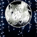 Cascata Decoração Natal 200 Leds 5mt 220v Resistente Água Fg