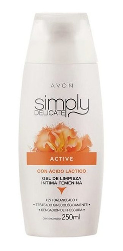 Jabón Íntimo Simply Delicate Active Avon Con Ácido Láctico.