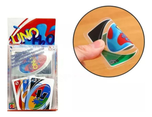 Uno Splash H2o Cartas Impermeables Plásticas Juego De Mesa