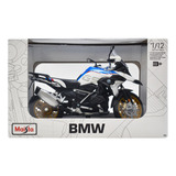 Bmw R1250 Gs Motocicleta A Escala 1/12 Maisto Color Blanco/negro