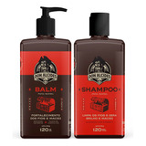 Kit Balm + Shampoo Barba Negra Amadeirado 120g Don Alcides
