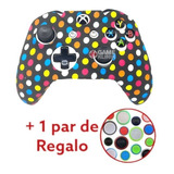 Funda Silicon Control Xbox One + Par Thumb Grips Goma 06