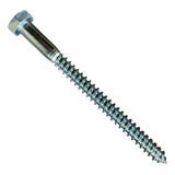 Tornillo Tirafondo Hexagonal Zincado 1/4 X 2.1/2 100-u