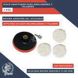 Pad Pulir + Disco Adaptador Amoladora Taladro Tigre Discos