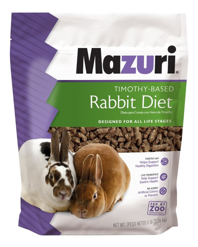 3 Alimento Mazuri Para Conejo 1.3 Kg - Rabbit Diet 