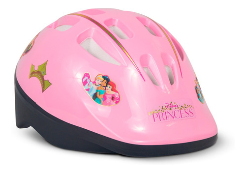 Capacete Proteção Bicicleta Infantil Rosa Princesas Nathor