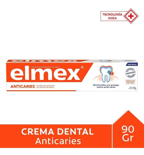 Crema Dental Con Flúor | Anticaries | Elmex | 90gr