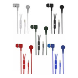 5pz Audifonos Alambricos In-ear Jack 3.5mm Manos Libres Pc