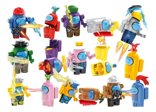 Boneco Lego Blocos De Montar Among Us Coleção Brinquedo 