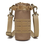 Bolsa Tactica Para Botella De Agua Soporte Molle Militar Color Coyote3 Diseño De La Tela Liso