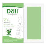 Pack De 10 Tiras De Cera Fría Para Depilar Aloe Vera