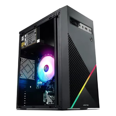 Gabinete Gamer Atx Liketec Basic One 2057 V2 Rgb Preto