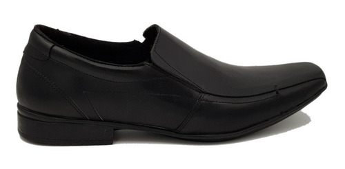 Zapatos Hombre Medina 1025 De Vestir Cuero Negro Elastizado