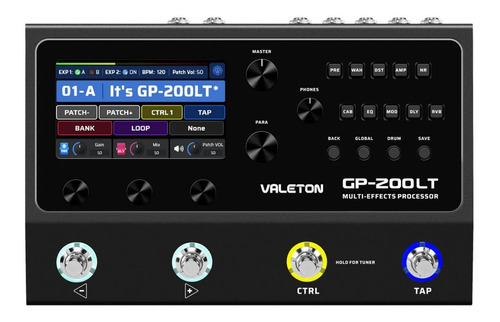 Pedaleira Valeton Gp-200lt Multi-effects Processor