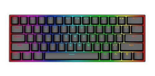 Teclado Mecânico Gamer60% Rgb Redragon Dragonborn Switchblue