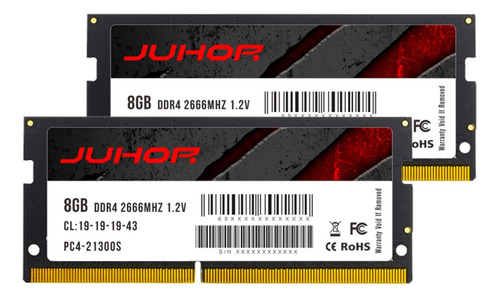 Memoria Ram Junior Ddr4 16g (2x8 Gb) 2666 Mhz Sodimm Para Po