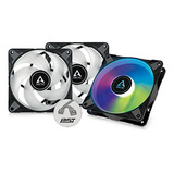 Pack De 3 Ventiladores Arctic P12 Pwm Pst A-rgb De 120 Mm Pa