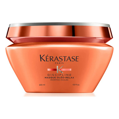 Máscara Capilar de Hidratação Intensa Anti-Frizz com Proteção Térmica até 230ºC para Cabelos Secos e Indisciplinados, Discipline Oléo-Relax, Kérastase 200ml | Parcelamento sem juros