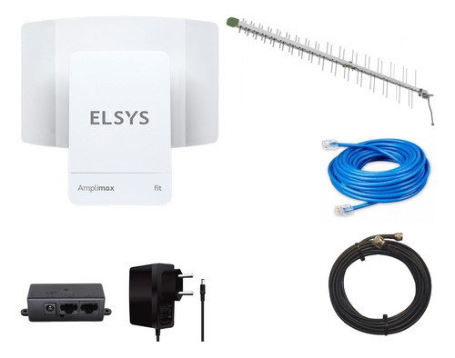 Kit Amplimax Fit Elsys Link 4g +antena Externa + Cabos