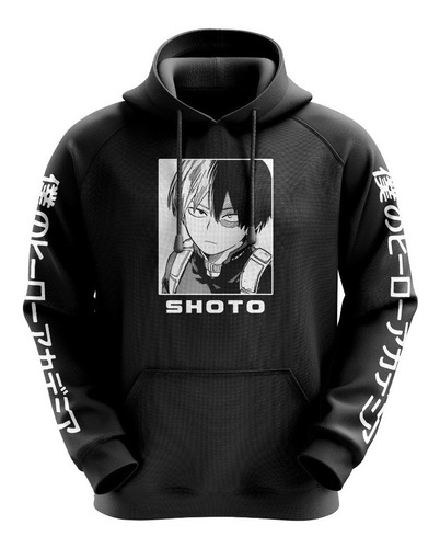 Blusa Moletom Canguru Anime Shoto Todoroki Boku No Hero Top