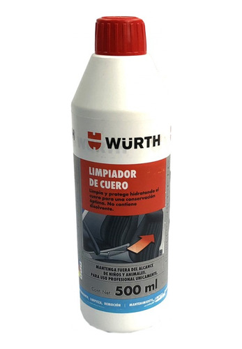 Crema Limpiador Protector Auto Vestiduras De Piel Würth